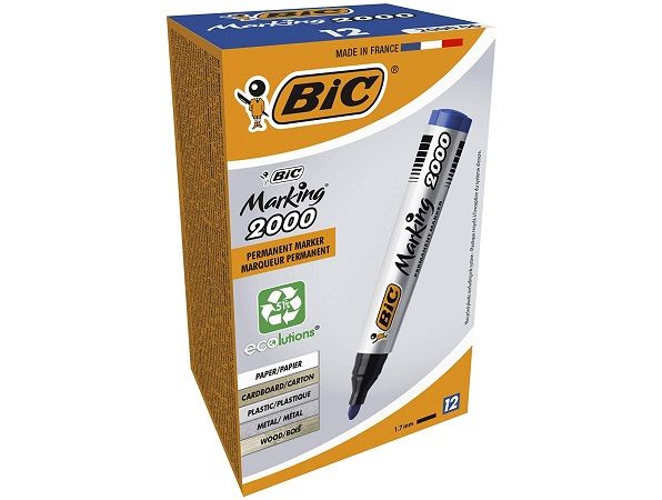 (CAJ.12) BIC 2000 MARKING PERMAN. P.CONICA AZUL 8209143