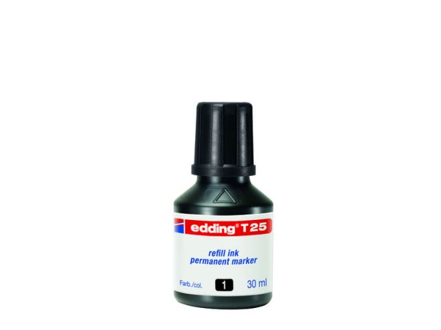 EDDING FRASCO TINTA 30ML NEGRO T25-01