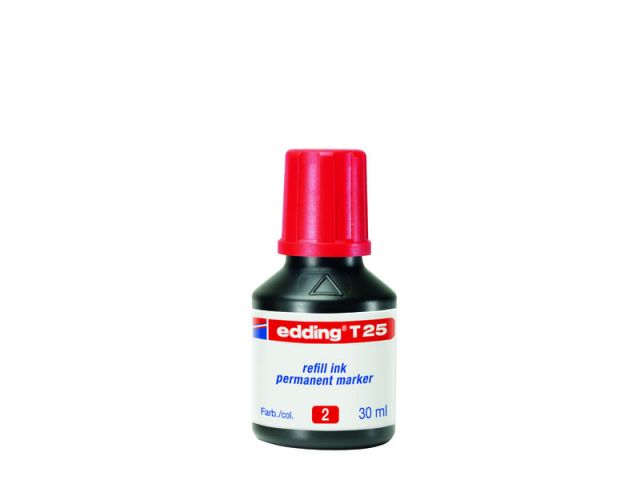 EDDING FRASCO TINTA 30ML ROJO T-25-02