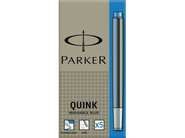 PARKER  CAJA 5 CARTUCHOS PLUMA AZUL REAL 1950383