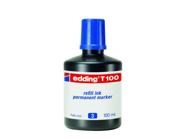 EDDING FRASCO TINTA 100ML AZUL T-100-3