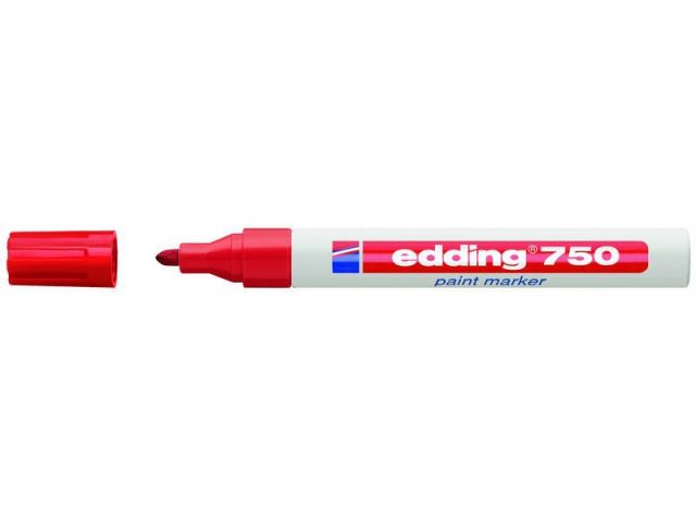 (CJ.10) EDDING 750-001 MARC PERMANENTE 2-4MM ROJO