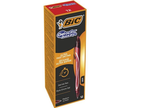 (CJ.12) BIC BOLIG GELOCITY QUICK DRY ROJO 