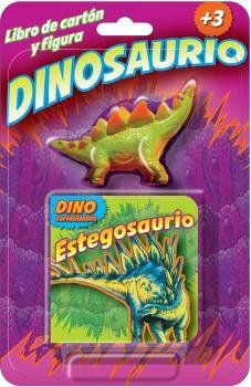 ESTEGOSAURIO. LIBRO DE CARTÓN Y FIGURA (PIL)