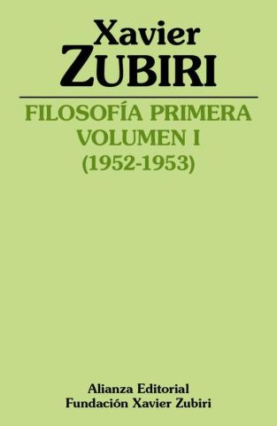 FILOSOFÍA PRIMERA VOL. I (1952-1953) (ALIANZA)