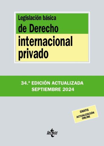 LEGISLACIÓN BÁSICA DE DERECHO INTERNACIONAL PRIVADO ED. 2024 (TECNOS)