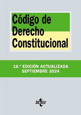 CÓDIGO DE DERECHO CONSTITUCIONAL ED. 2024 (TECNOS)