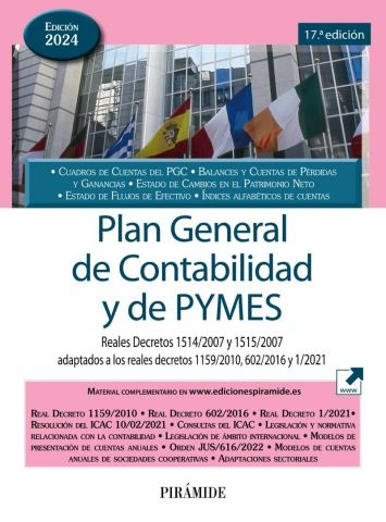 PLAN GENERAL DE CONTABILIDAD Y DE PYMES ED. 2024 (PIRÁMIDE)