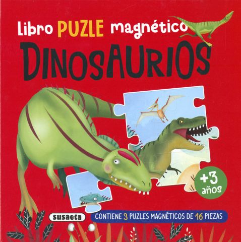 LIBRO PUZLE MAGNÉTICO. DINOSAURIOS (SUSAETA)