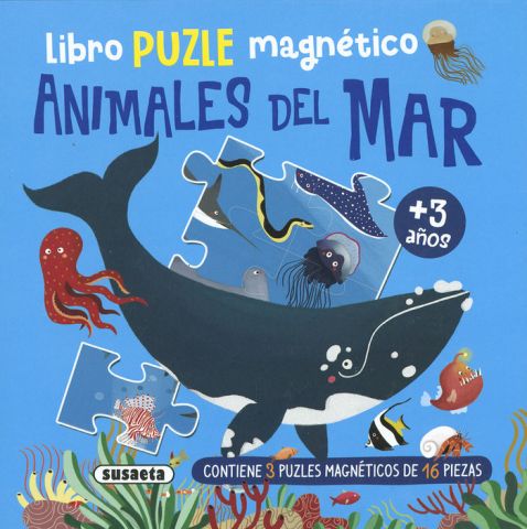 LIBRO PUZLE MAGNÉTICO. ANIMALES DEL MAR (SUSAETA)