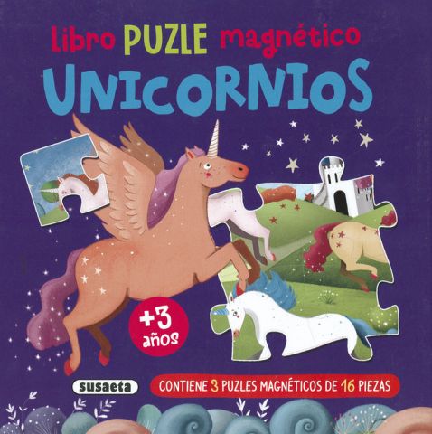 LIBRO PUZLE MAGNÉTICO. UNICORNIOS (SUSAETA)