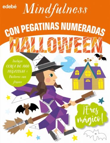 MINDFULNESS CON PEGATINAS NUMERADAS. HALLOWEEN (EDEBÉ)