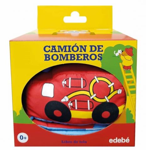 CAMIÓN DE BOMBEROS. LIBRO DE TELA PARA BEBÉS (EDEBÉ)