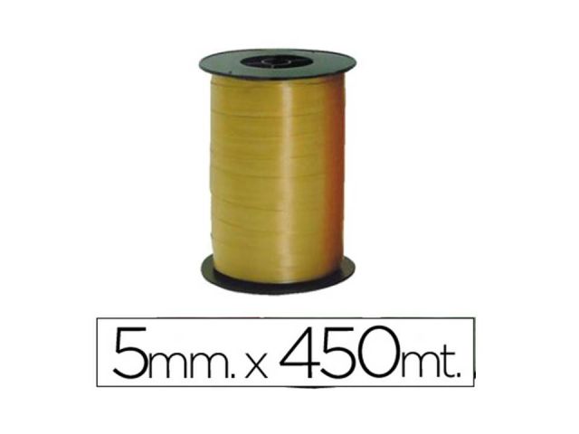 ROLLO CNTA REGALO 5mm x 450mt  ORO 