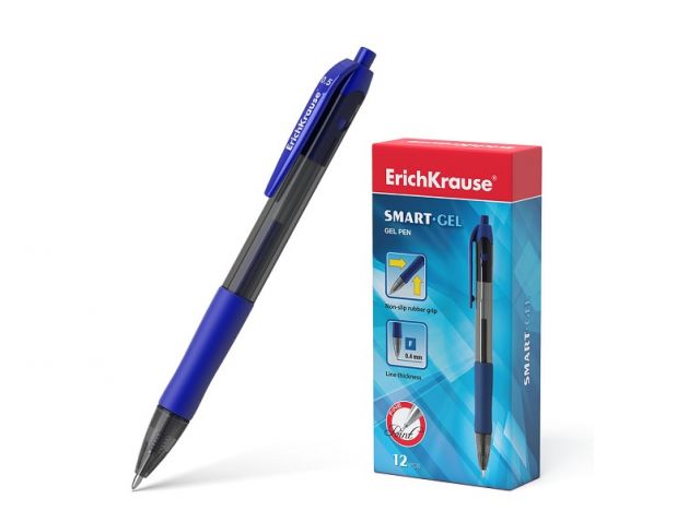 (CJ.12) EK BOLIGRAFO SMART GEL  0,5 RETRACTIL. AZUL 