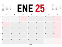 INGRAF CALENDARIO PARED  A3 42x30cm DOBLE 2025