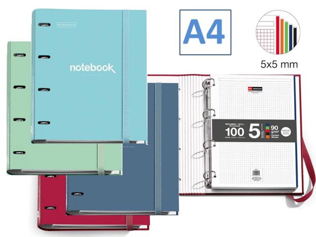 MR CARPEBLOC NOTEBOOK A4 4A AZUL  14837