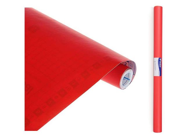 ROLLO FILM ADHESIVO MATE 50cm x 3mt.  ROJO