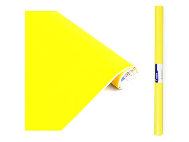 ROLLO FILM ADHESIVO MATE 50cm x 3mt.  AMARILLO