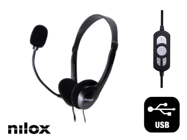 AURICULAR USB C/MICROFONO NILOX  NXAU0000002