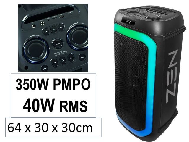 ZEN AERO ALTAVOZ BLUETOOTH 350W PMPO| 40W RMS