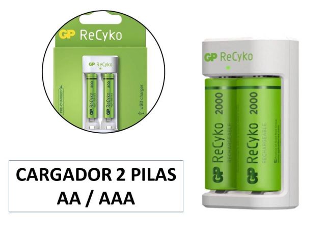 RECIKO CARGADOR 2 PILAS AA / AAA G535